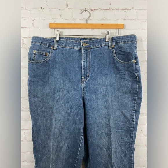 Relativity Jeans Womens Plus Size 20W Medium Wash Straight Leg High Waist - Picture 6 of 6